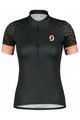 SCOTT Cycling short sleeve jersey - ENDURANCE 20 SS LADY - black/pink