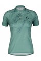 SCOTT Cycling short sleeve jersey - ENDURANCE 30 SS LADY - blue