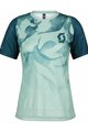 SCOTT Cycling short sleeve jersey and shorts - TRAIL VERTIC LADY - blue/black/green