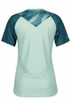 SCOTT Cycling short sleeve jersey and shorts - TRAIL VERTIC LADY - blue/black/green