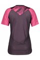 SCOTT Cycling short sleeve jersey - TRAIL VERTIC LADY - pink/purple