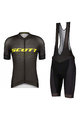 SCOTT Cycling short sleeve jersey and shorts - RC PRO SS - grey/yellow/black