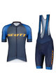 SCOTT Cycling short sleeve jersey and shorts - RC PRO SS - blue/orange