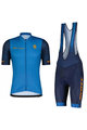 SCOTT Cycling short sleeve jersey and shorts - RC TEAM 10 SS - blue/orange