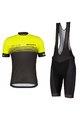 SCOTT Cycling short sleeve jersey and shorts - RC TEAM 20 SS - yellow/black/grey