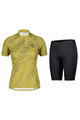 SCOTT Cycling short sleeve jersey and shorts - ENDURANCE 30 SS LADY - black/purple/green