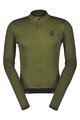 SCOTT Cycling winter long sleeve jersey - ENDURANCE 10 L/SL - green
