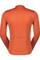 SCOTT Cycling winter long sleeve jersey - ENDURANCE 10 L/SL - orange