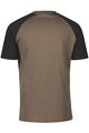 SCOTT Cycling short sleeve t-shirt - ICON RAGLAN SS - black/brown