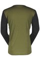 SCOTT Cycling summer long sleeve jersey - TRAIL VERTIC LS - black/green