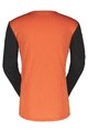 SCOTT Cycling summer long sleeve jersey - TRAIL VERTIC LS - black/orange