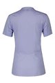 SCOTT Cycling short sleeve jersey - TRAIL FLOW ZIP LADY - blue