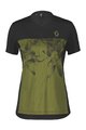 SCOTT Cycling short sleeve jersey - TRAIL FLOW ZIP SS W - black/green