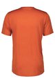 SCOTT Cycling short sleeve jersey - TRAIL FLOW ZIP SS - orange