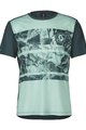 SCOTT Cycling short sleeve jersey - TRAIL FLOW SS - light green/green