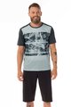 SCOTT Cycling short sleeve jersey - TRAIL FLOW SS - light green/green
