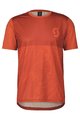 SCOTT Cycling short sleeve jersey - TRAIL VERTIC SS - orange