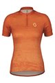 SCOTT Cycling short sleeve jersey - ENDURANCE 30 SS LADY - orange