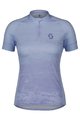 SCOTT Cycling short sleeve jersey - ENDURANCE 30 SS LADY - blue