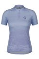 SCOTT Cycling short sleeve jersey - ENDURANCE 30 - light blue