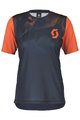 SCOTT Cycling short sleeve jersey - TRAIL VERTIC SS LADY - blue/orange