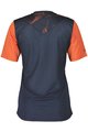 SCOTT Cycling short sleeve jersey - TRAIL VERTIC SS LADY - blue/orange