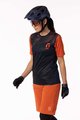 SCOTT Cycling short sleeve jersey - TRAIL VERTIC SS LADY - blue/orange