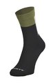 SCOTT Cyclingclassic socks - BLOCK STRIPE CREW - black/green