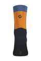 SCOTT Cyclingclassic socks - BLOCK STRIPE CREW - blue/orange