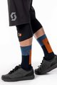 SCOTT Cyclingclassic socks - BLOCK STRIPE CREW - blue/orange