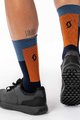 SCOTT Cyclingclassic socks - BLOCK STRIPE CREW - blue/orange