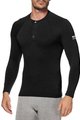 SIX2 Cycling long sleeve t-shirt - SERAFINO MERINOS - black