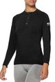 SIX2 Cycling long sleeve t-shirt - SERAFINO MERINOS - black