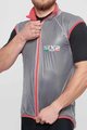 SIX2 Cycling gilet - GHOST - transparent/red