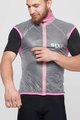 SIX2 Cycling gilet - GHOST - pink/transparent