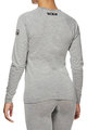 SIX2 Cycling long sleeve t-shirt - TS2 MERINOS - grey