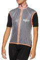 Six2 Cycling gilet - GHOST - transparent/orange