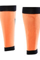 SIX2 Cycling knee-length leg warmers - CALF - black/orange