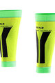SIX2 Cycling knee-length leg warmers - CALF - yellow/green