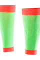 SIX2 Cycling knee-length leg warmers - CALF - red/green