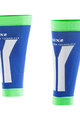 SIX2 Cycling knee-length leg warmers - CALF - blue/green