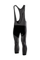 SIX2 Cycling 3/4 length bib shorts - SLP4 2S - black/grey