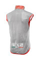 Six2 Cycling gilet - GHOST - transparent/red