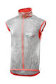 Six2 Cycling gilet - GHOST - transparent/red