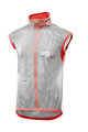 SIX2 Cycling gilet - GHOST - transparent/red