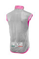 SIX2 Cycling gilet - GHOST - pink/transparent