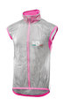 SIX2 Cycling gilet - GHOST - pink/transparent