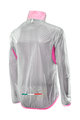 Six2 Cycling windproof jacket - GHOST - pink/transparent