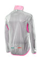 SIX2 Cycling windproof jacket - GHOST - pink/transparent