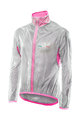 Six2 Cycling windproof jacket - GHOST - pink/transparent
